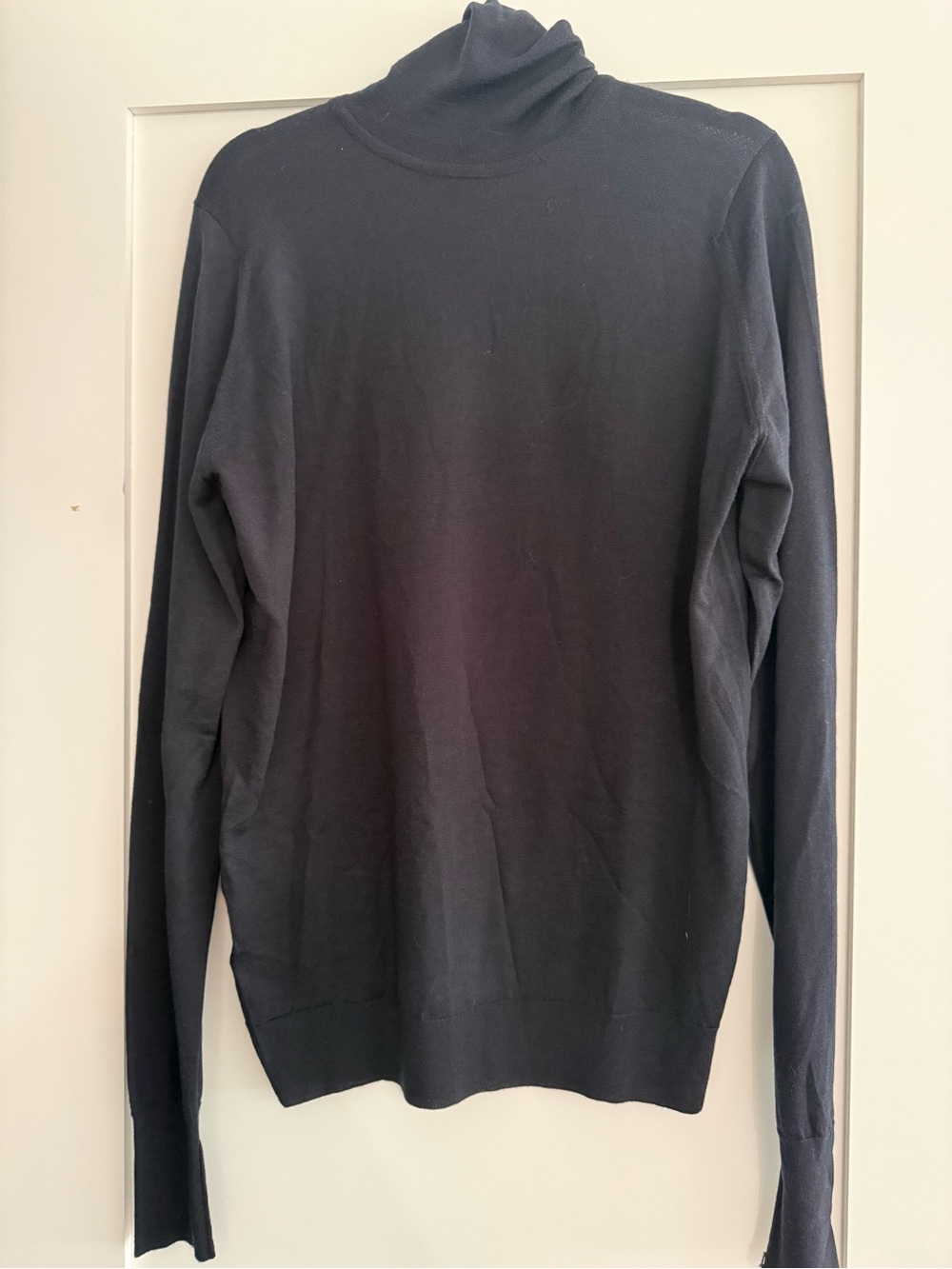 John Smedley Black Turtleneck Sweater
